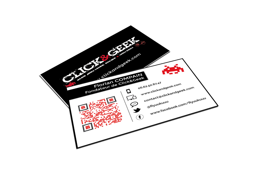 Carte de visite Click and Geek